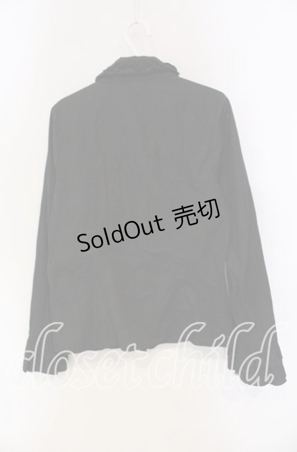 画像3: PEACE NOW / フリルヨークブラウス M クロ O-25-09-11-044-PU-BL-IG-OS (3)