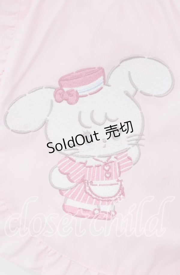 画像3: axes femme kawaii / mikkoコラボ刺繍エプロン  ピンク O-25-09-11-050-AX-SK-IG-OS (3)