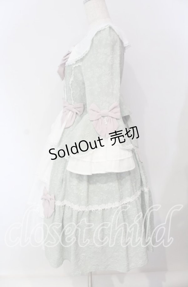 画像3: axes femme kawaii / メアリー姫袖ドレス  ミント O-25-09-11-004-AX-OP-IG-OS (3)