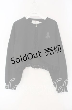画像: m petit by misako / MSKバラBフリルボレロ Ｌ クロ O-25-09-11-061-LO-TO-IG-OS