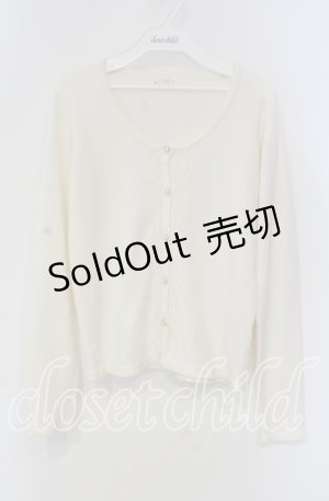 画像: axes femme / ローズレースカーディガン  オフ O-25-09-11-069-AX-TO-IG-OS