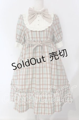 画像: axes femme kawaii / チェック柄ワンピース  ミントチェック O-25-09-11-007-AX-OP-IG-OS