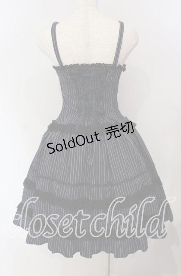 画像4: ALICE and the PIRATES / レジメンタルストライプミランダジャンパースカート  ネイビー O-25-09-11-008-PA-OP-IG-OS (4)