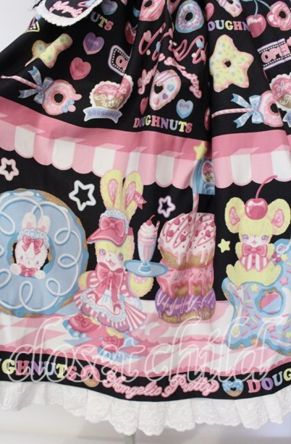 画像4: Angelic Pretty / Toy's Donut Dinerスカート  クロ O-25-09-11-012-AP-SK-IG-OS (4)
