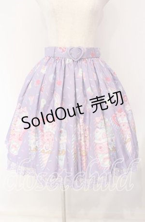 画像: Angelic Pretty / Decoration Ice Creamスカート  ラベンダー O-25-09-11-013-AP-SK-IG-OS