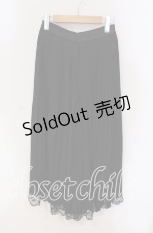 画像: axes femme / シフォンプリーツパンツ  クロ O-25-09-11-020-AX-PA-IG-OS