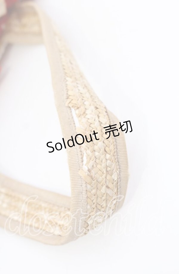 画像6: Angelic Pretty / Lovelyドットストローバッグ  ナチュラル×アカ O-25-09-12-028-AP-BG-IG-OS (6)