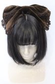 画像1: BABY,THE STARS SHINE BRIGHT / Antique Lace Dollリボンカチューシャ  ブラウン O-25-09-12-040-BA-ZA-IG-OS (1)