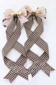 画像3: LOTUS ribbon / ツインリボンバレッタ  ブラウン×くまモチーフ O-25-09-12-062-EL-AC-OW-OS (3)