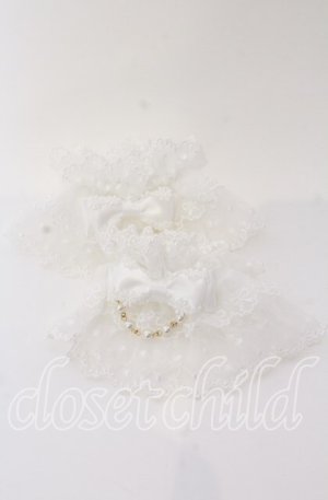 画像: axes femme kawaii / ファンシーリボンお袖留め  シロ O-25-09-12-068-AX-ZA-OW-OS