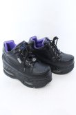 画像2: YOSUKE / 厚底スニーカー 25cm ブラック O-25-09-12-005-PU-SH-IG-OS (2)