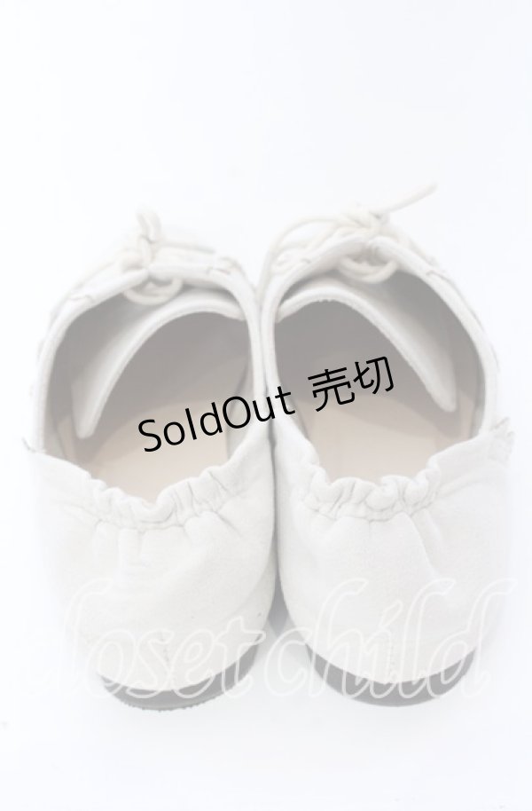 画像3: axes femme / スエードバラ刺繍バブーシュ L アイボリー O-25-09-12-001-AX-SH-IG-ZT-K001 (3)