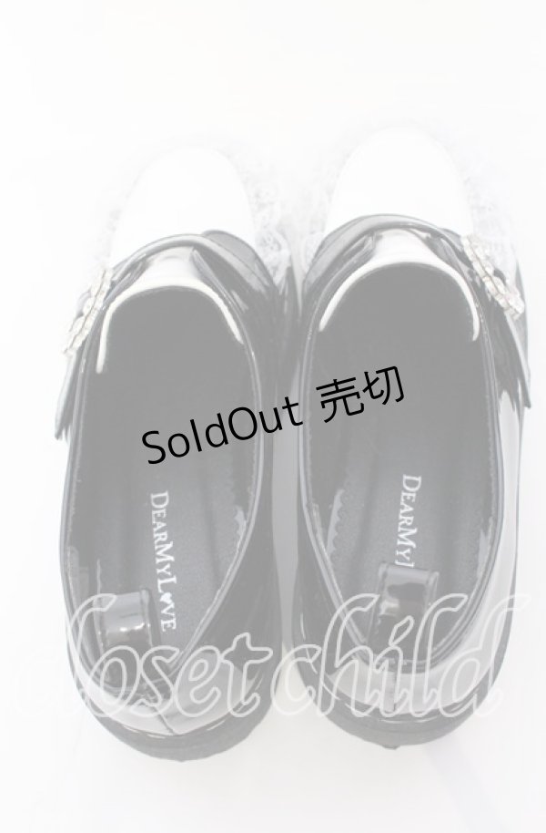 画像5: 【SALE】DearMyLove / 厚底メイドフリルシューズ 23.5cm クロ×シロ O-25-09-12-006-EL-SH-IG-ZT-K001 (5)