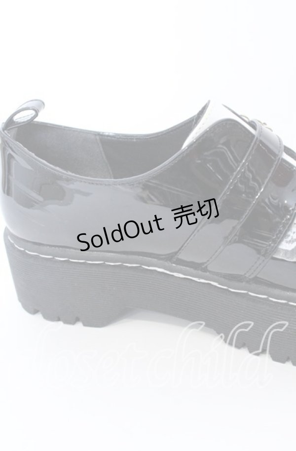 画像7: 【SALE】DearMyLove / 厚底メイドフリルシューズ 23.5cm クロ×シロ O-25-09-12-006-EL-SH-IG-ZT-K001 (7)