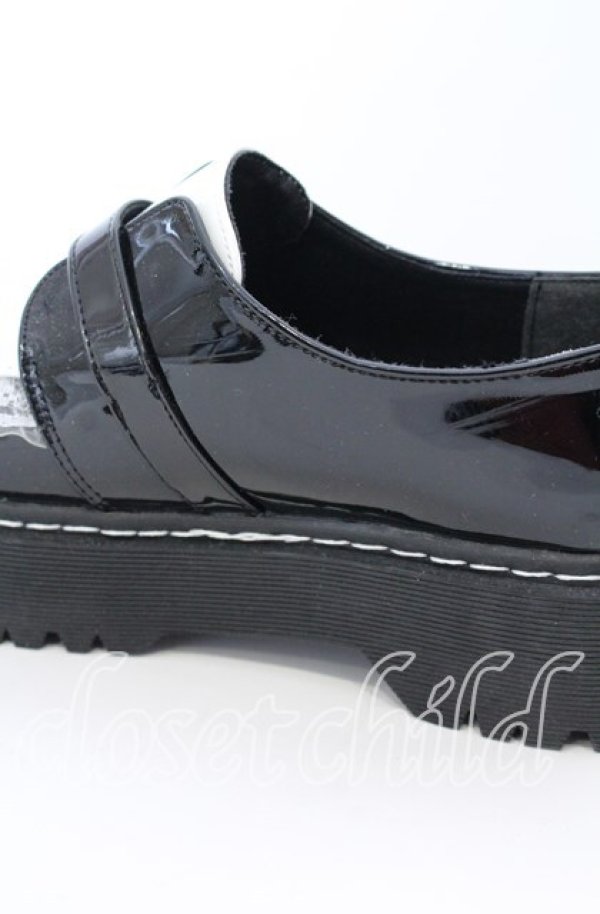 画像8: DearMyLove / 厚底メイドフリルシューズ 23.5cm クロ×シロ O-25-09-12-006-EL-SH-IG-ZT-K001 (8)