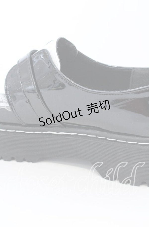 画像8: 【SALE】DearMyLove / 厚底メイドフリルシューズ 23.5cm クロ×シロ O-25-09-12-006-EL-SH-IG-ZT-K001 (8)