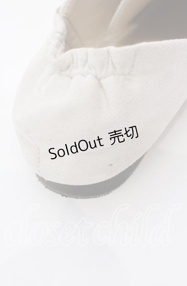 画像5: axes femme / スエードバラ刺繍バブーシュ L アイボリー O-25-09-12-001-AX-SH-IG-ZT-K001 (5)