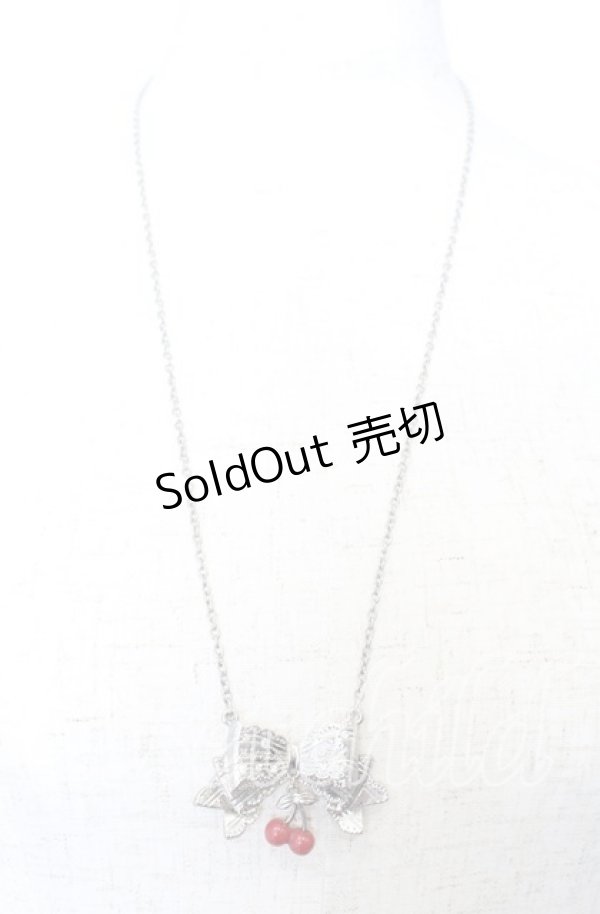 画像2: BABY,THE STARS SHINE BRIGHT / チェリーリボンモチーフネックレス  シルバー O-25-09-12-018-BA-AC-IG-ZT0917D (2)