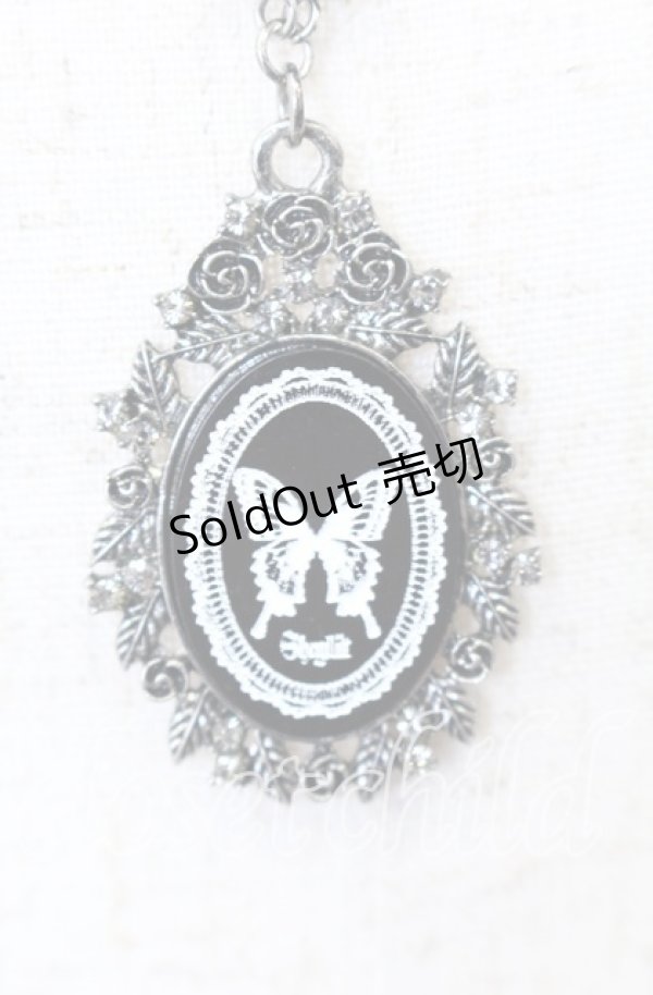 画像1: Sheglit / “Ulysses Rose“ネックレス  ブラック O-25-09-12-022-EL-AC-IG-ZT485-F003 (1)