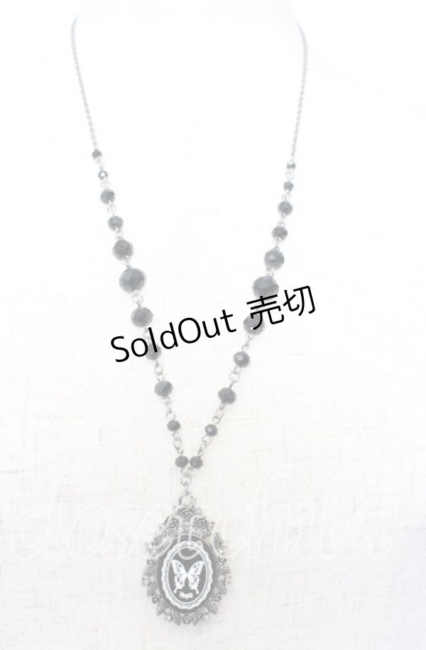 画像2: Sheglit / “Ulysses Rose“ネックレス  ブラック O-25-09-12-022-EL-AC-IG-ZT485-F003 (2)