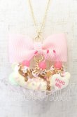 画像1: axes femme kawaii / バナナスプリットネックレス  ピンク O-25-09-12-023-AX-AC-IG-OS (1)