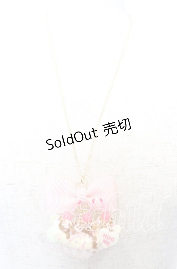 画像2: axes femme kawaii / バナナスプリットネックレス  ピンク O-25-09-12-023-AX-AC-IG-OS (2)