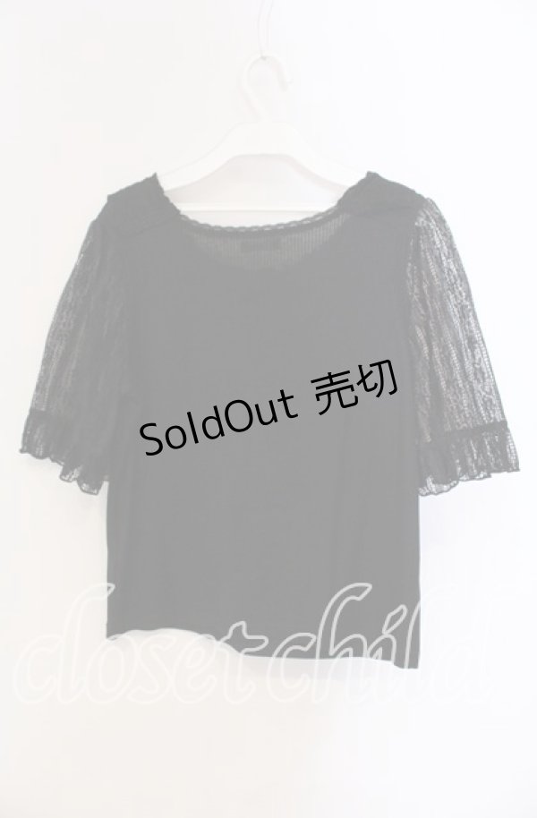 画像3: axes femme / 20thレース使いトップス F クロ O-25-09-13-035-AX-TO-OW-OS (3)