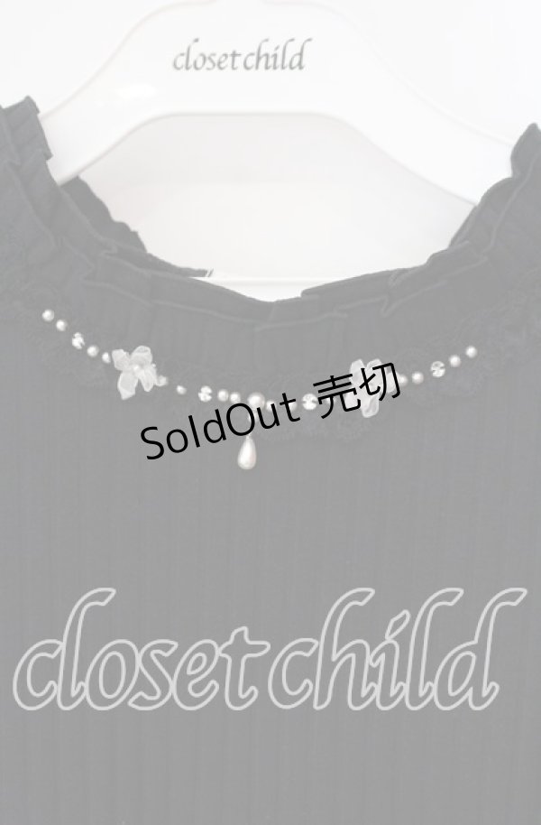 画像2: axes femme / 吸水速乾プチスタンドリブプルオーバー F クロ O-25-09-13-038-AX-TO-OW-OS (2)