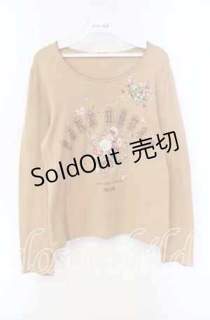 画像: PINK HOUSE / ピンクコテージチャームptカットソー 3（M） ベージュ O-25-09-13-040-LO-TO-OW-OS