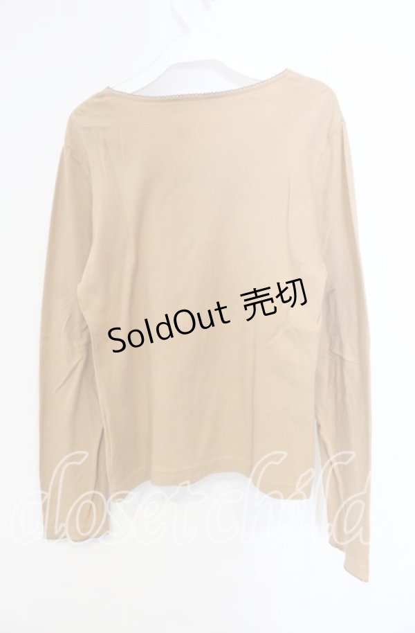 画像3: PINK HOUSE / ピンクコテージチャームptカットソー 3（M） ベージュ O-25-09-13-040-LO-TO-OW-OS (3)