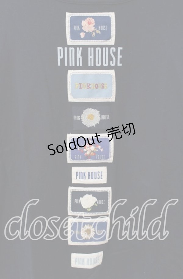 画像2: PINK HOUSE / ワッペン使いカットソー M ネイビー O-25-09-13-043-LO-TO-OW-OS (2)