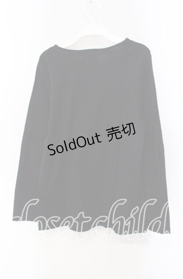 画像3: PINK HOUSE / ロゴリボンワッペン使いカットソー  クロ O-25-09-13-044-LO-TO-OW-OS (3)