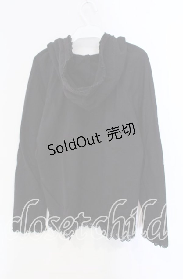 画像3: PINK HOUSE / ローズレース使いパーカー M チャコールグレー O-25-09-13-046-LO-TO-OW-OS (3)