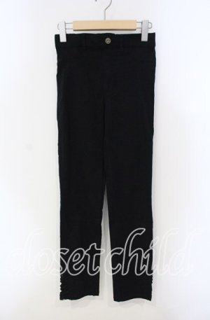 画像: axes femme / 裾レースストレッチスキニー M クロ O-25-09-13-052-AX-PA-OW-OS