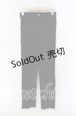 画像: axes femme / 裾レースストレッチスキニー M クロ O-25-09-13-052-AX-PA-OW-ZT276