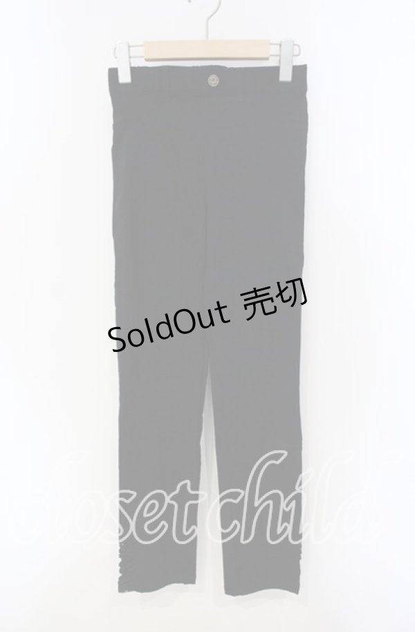 画像1: axes femme / 裾レースストレッチスキニー M クロ O-25-09-13-052-AX-PA-OW-ZT276 (1)