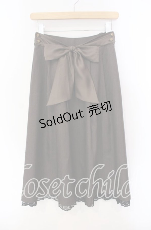 画像1: axes femme / タックデザインミディスカート M ブラウン O-25-09-13-055-AX-SK-OW-OS (1)