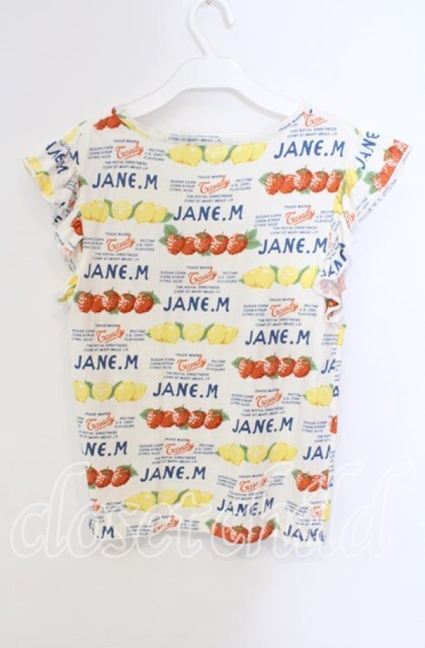 画像3: Jane Marple / キャンディペーパーのフリルスリーブプルオーバー M オフ O-25-09-13-005-JM-TO-IG-ZT359 (3)