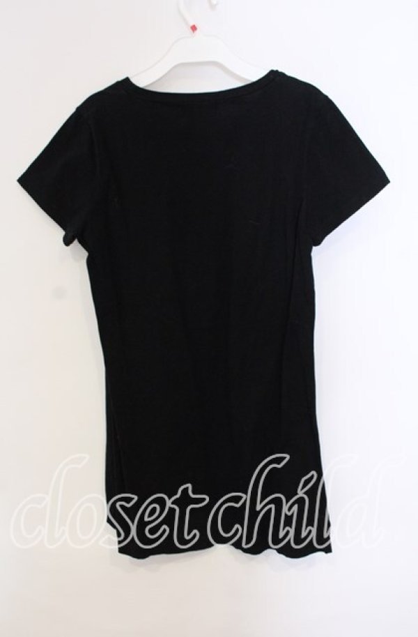 画像3: Jane Marple / frame angel プリントのロングTシャツ M クロ O-25-09-13-006-JM-TO-IG-OS (3)