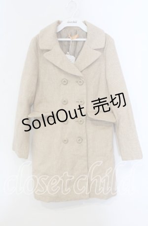 画像: Fi.n.t / ダブル釦レトロジャケットコート  ベージュ O-25-09-13-007-CA-CO-IG-ZT-C022