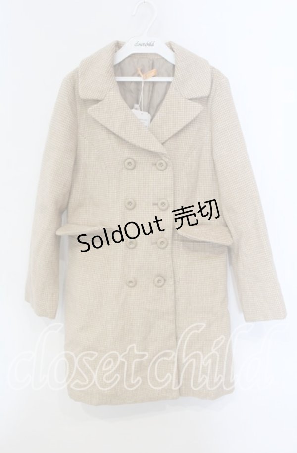 画像1: Fi.n.t / ダブル釦レトロジャケットコート  ベージュ O-25-09-13-007-CA-CO-IG-ZT-C022 (1)