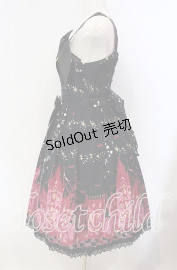 画像5: ALICE and the PIRATES / ゴーストタウンのメリィメイキング柄ジャンパースカートII  クロ O-25-09-13-073-PA-OP-OW-OS (5)