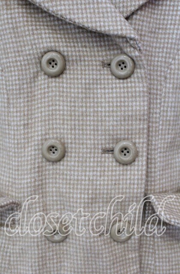 画像2: Fi.n.t / ダブル釦レトロジャケットコート  ベージュ O-25-09-13-007-CA-CO-IG-ZT-C022 (2)