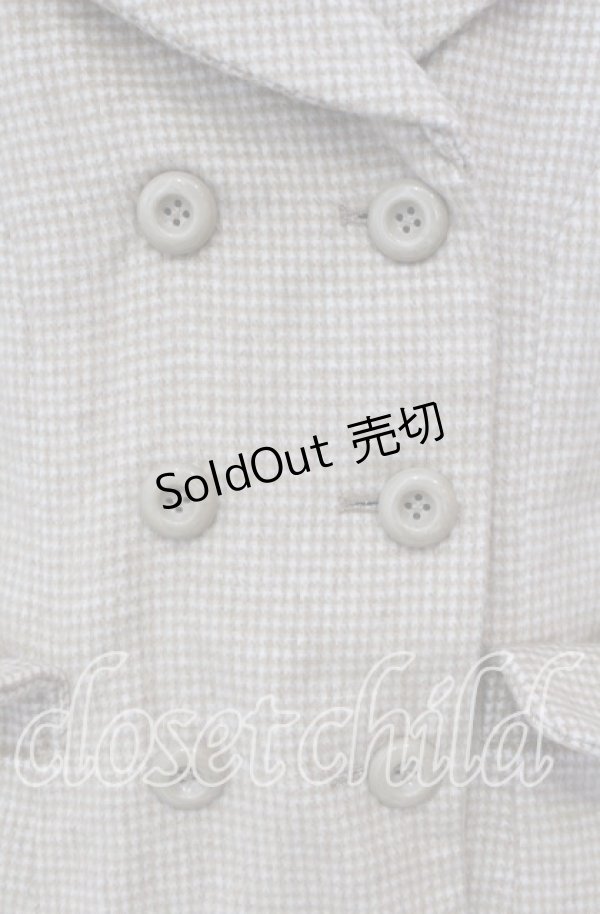 画像2: Fi.n.t / ダブル釦レトロジャケットコート  ベージュ O-25-09-13-007-CA-CO-IG-ZT-C022 (2)