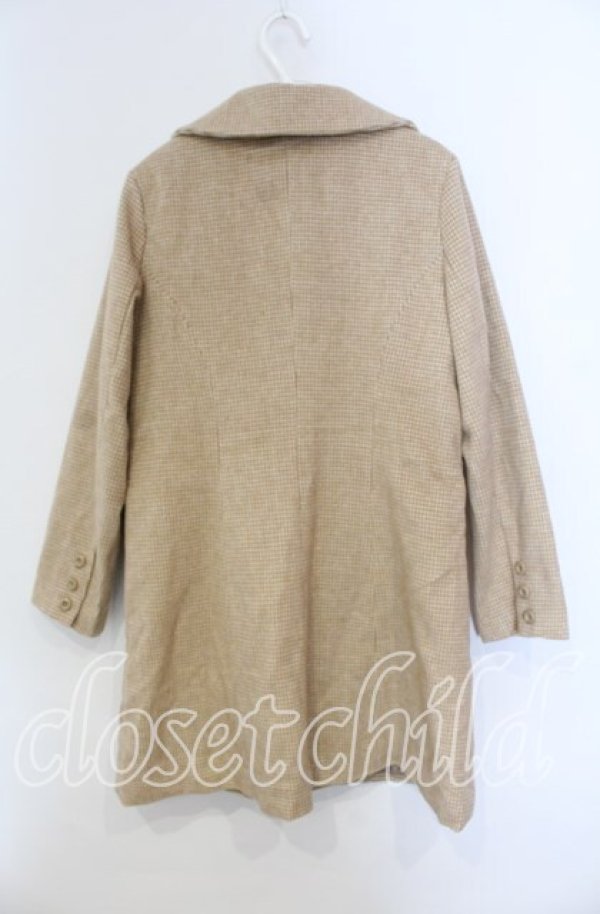 画像3: Fi.n.t / ダブル釦レトロジャケットコート  ベージュ O-25-09-13-007-CA-CO-IG-ZT-C022 (3)