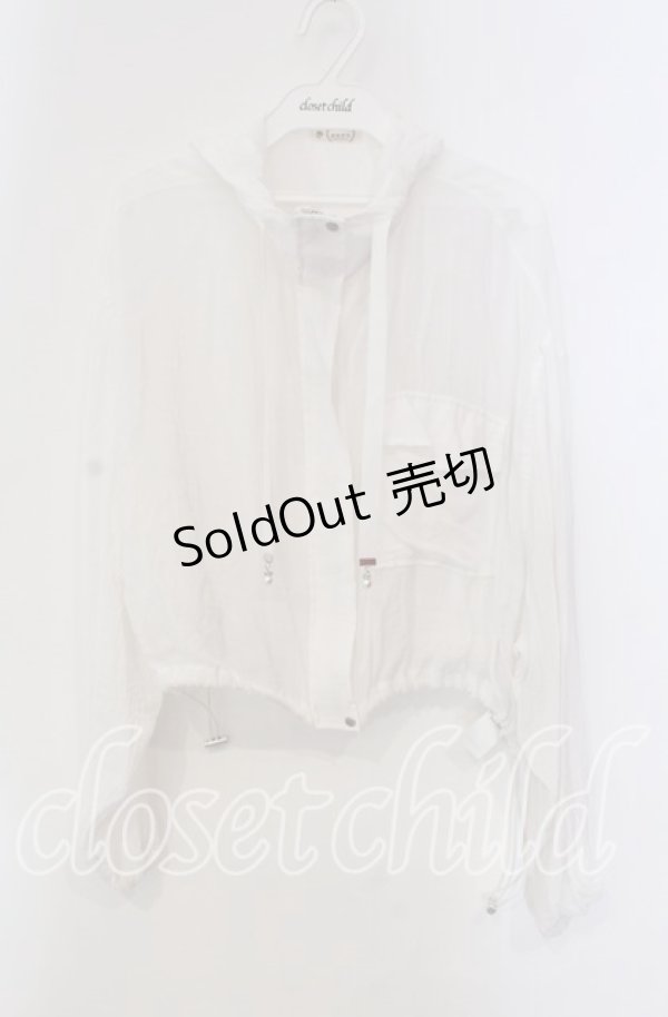 画像1: axes femme / ポケット付シアーパーカー F キナリ O-25-09-13-079-AX-TO-OW-ZT0916B (1)