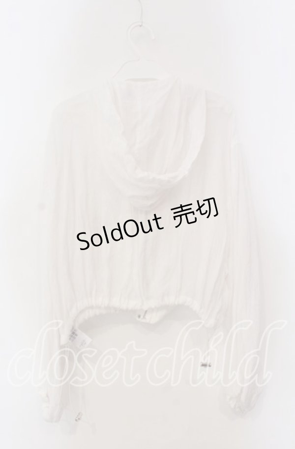 画像2: axes femme / ポケット付シアーパーカー F キナリ O-25-09-13-079-AX-TO-OW-ZT0916B (2)