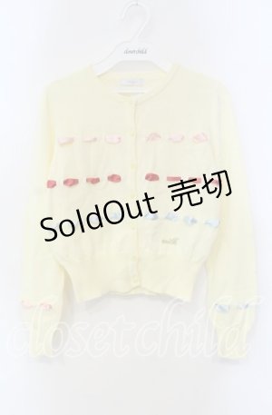 画像: MILK / リボンフルカーデ  イエロー O-25-09-13-083-ML-TO-IG-OS