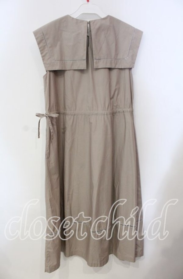 画像2: Jane Marple Dans Le Salon / Vintage marine collar dress ドレス M ベージュ O-25-09-13-088-JM-OP-IG-OS (2)