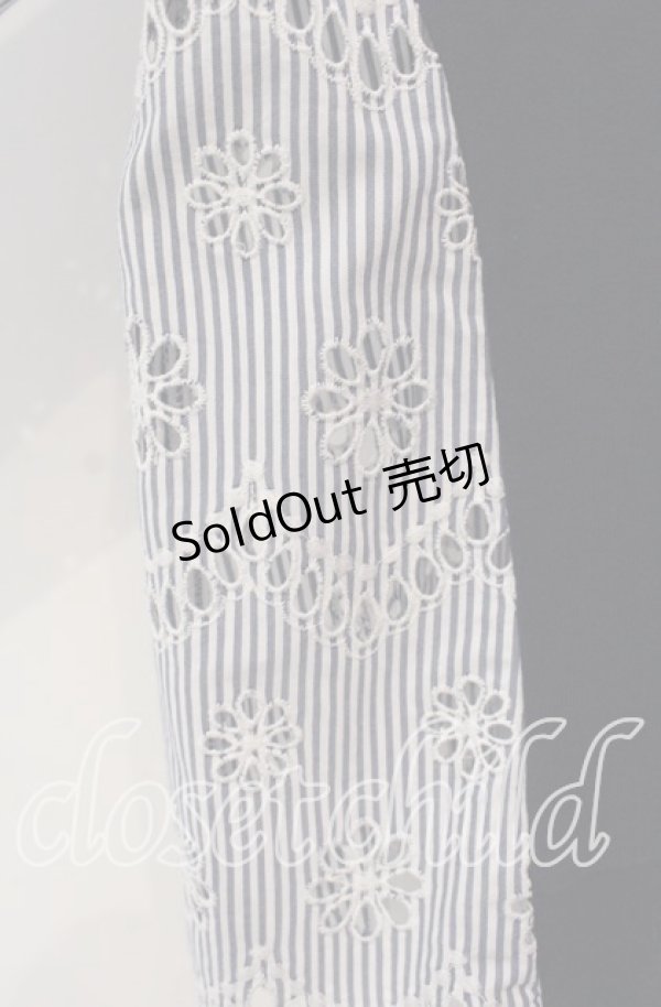 画像2: Jane Marple Dans Le Salon / Compact fleece scallop lace sweatshirt スウェット M ネイビー O-25-09-13-089-JM-TO-IG-ZT093 (2)